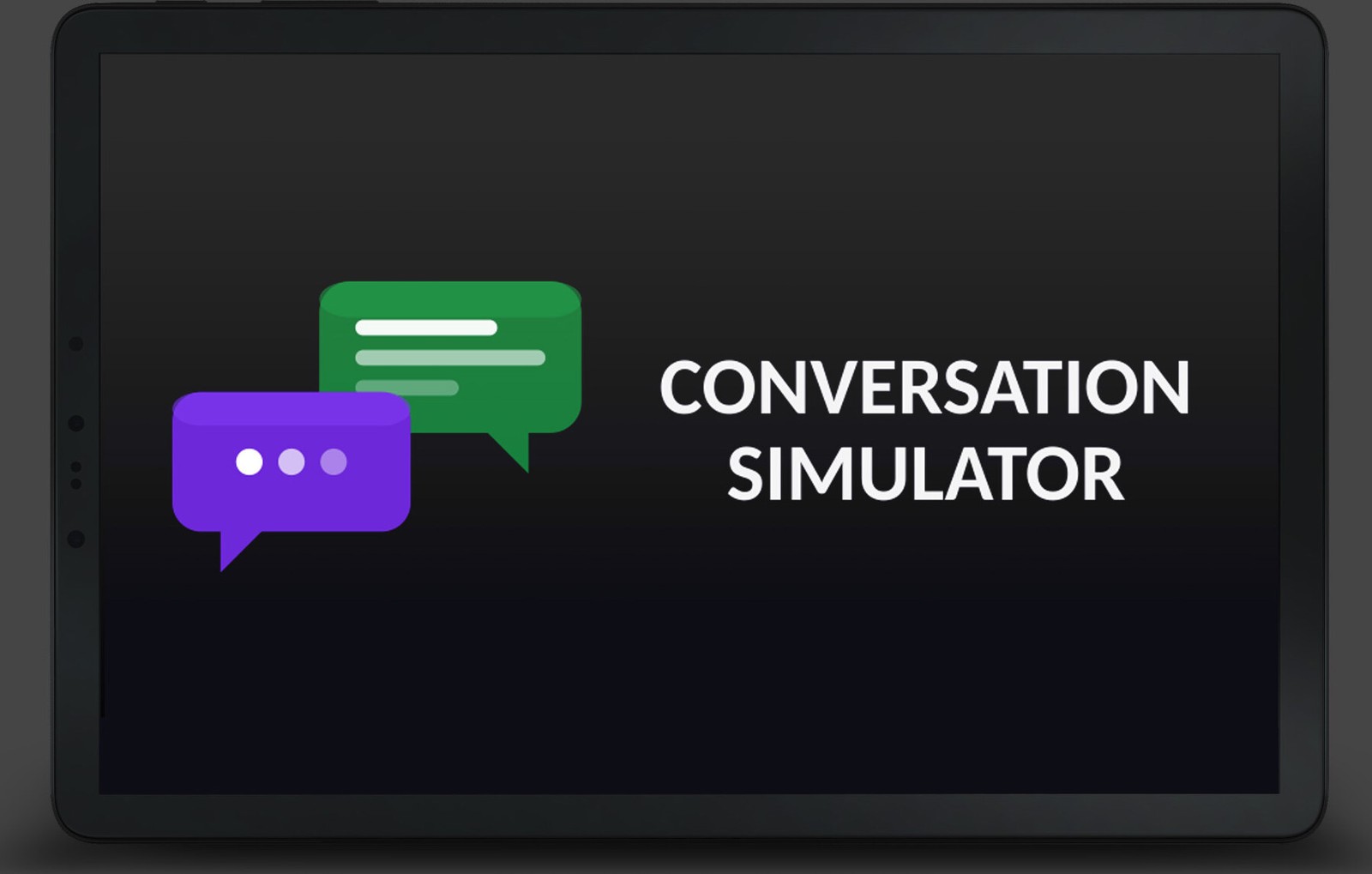 Conversation Simulator — a local-first practice environment where the whole stack runs on the user&rsquo;s own machine