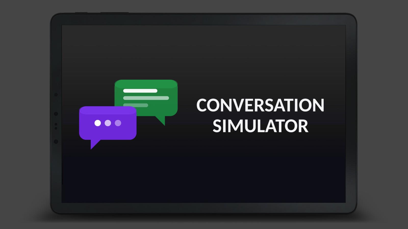 Conversation Simulator — a local-first practice environment where the whole stack runs on the user’s own machine