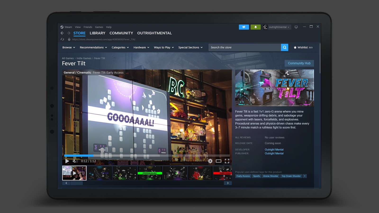 Fever Tilt on Steam