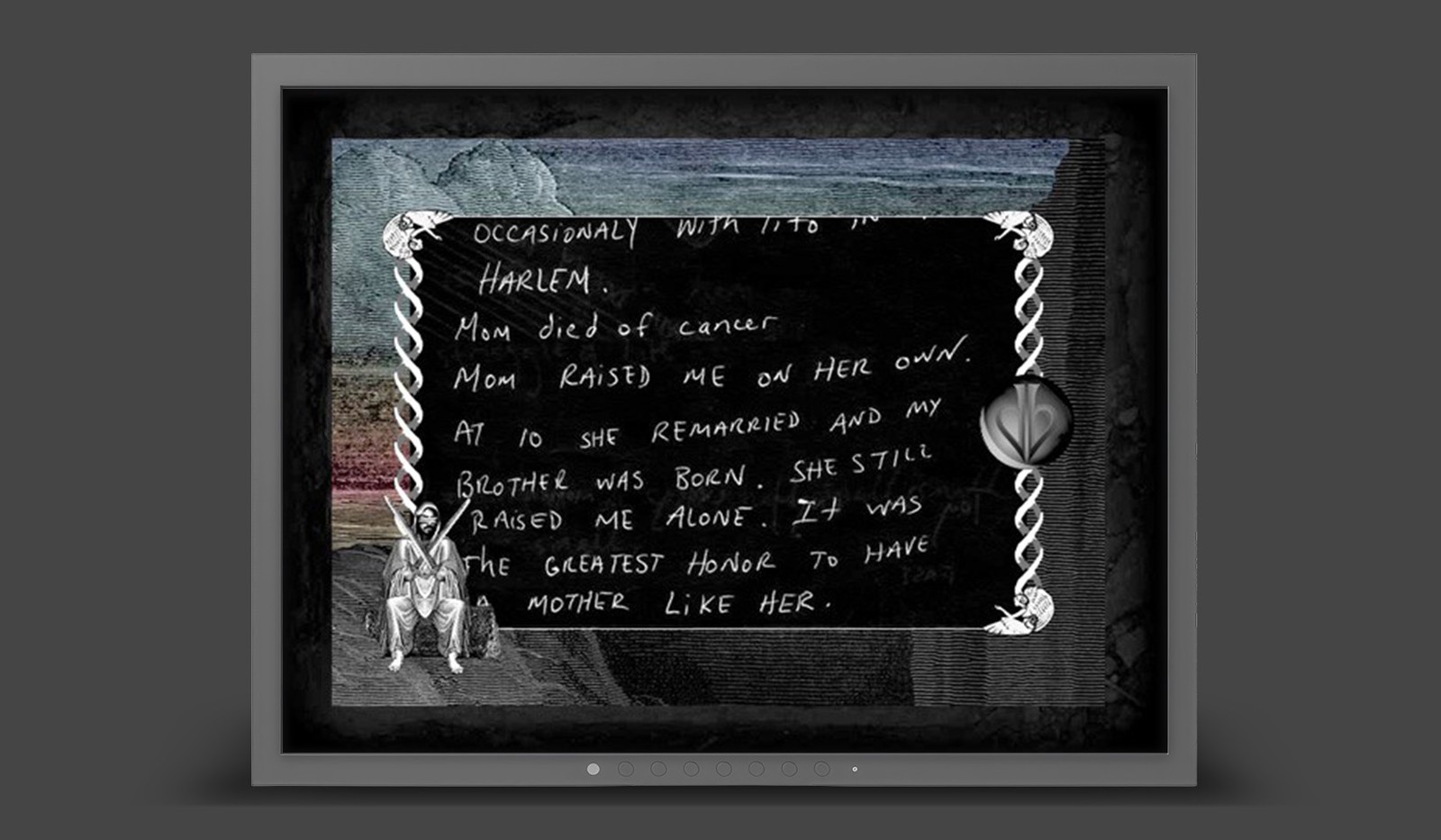 About — chalk on blackboard