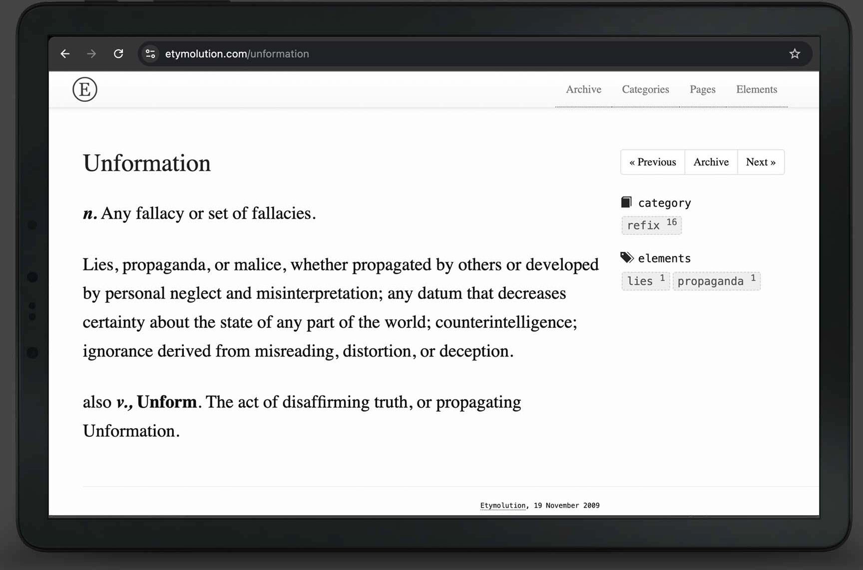 Etymolution