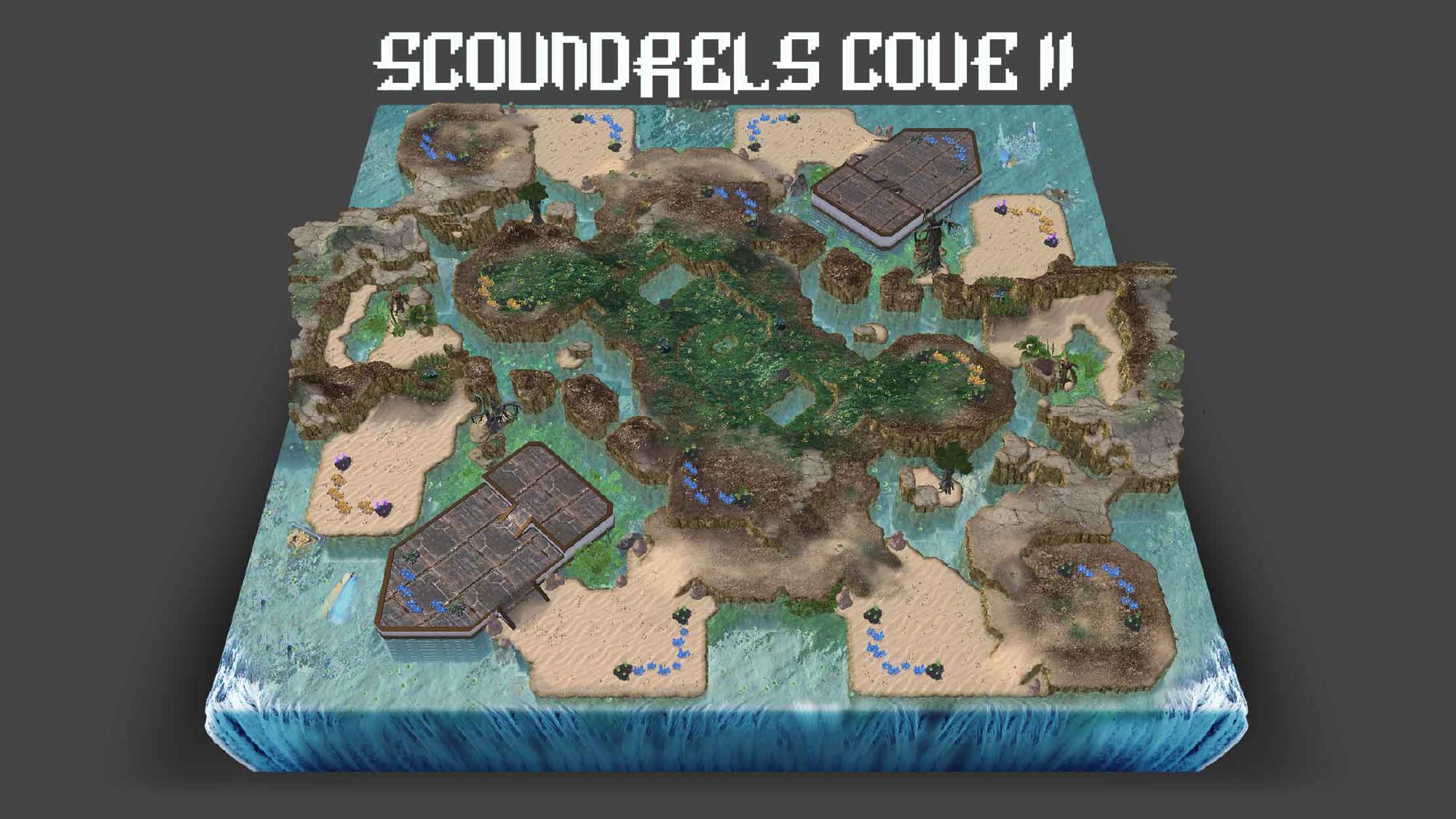 Scoundrel&rsquo;s Cove II map for Starcraft II