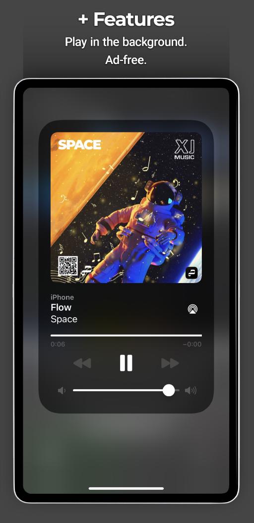 Premium Features: Play in the background. Ad-free.