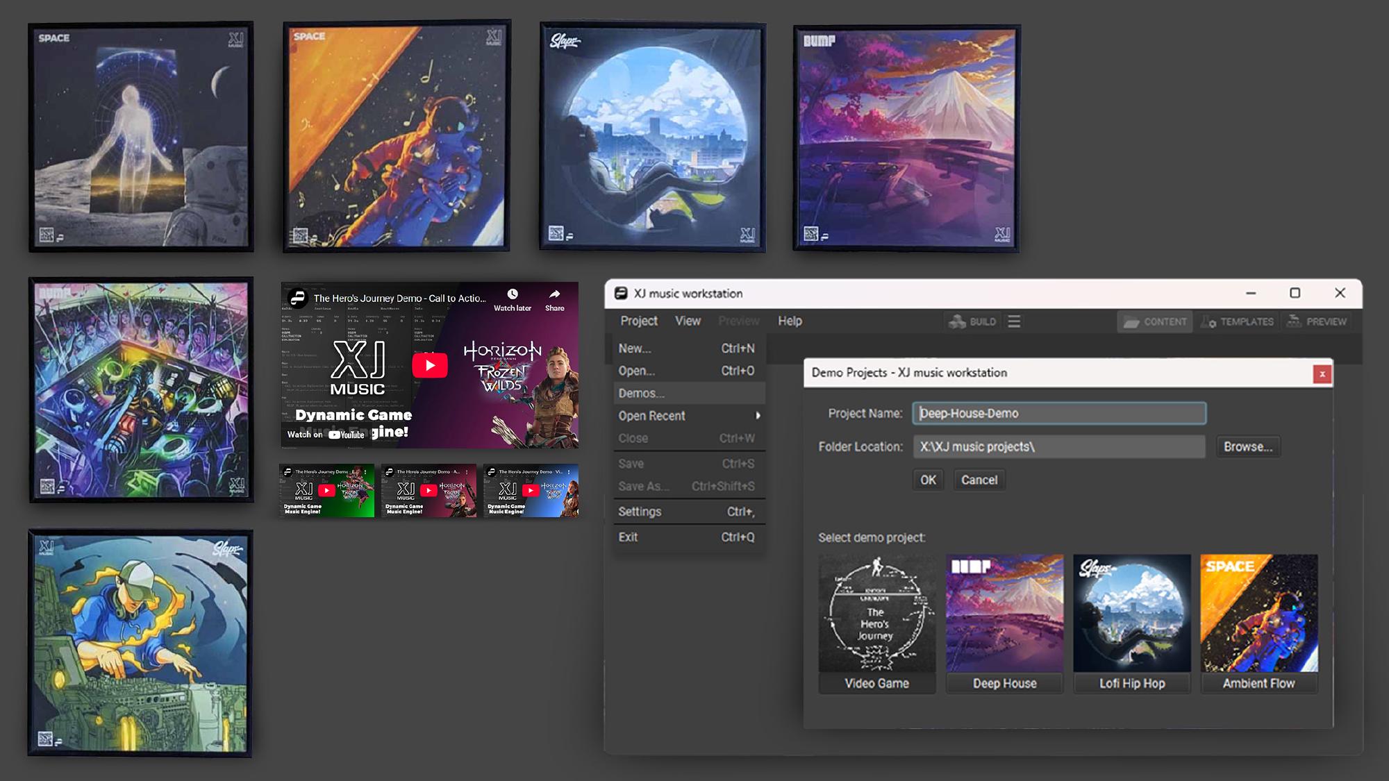 XJ Music Demo Music & Album Artwork