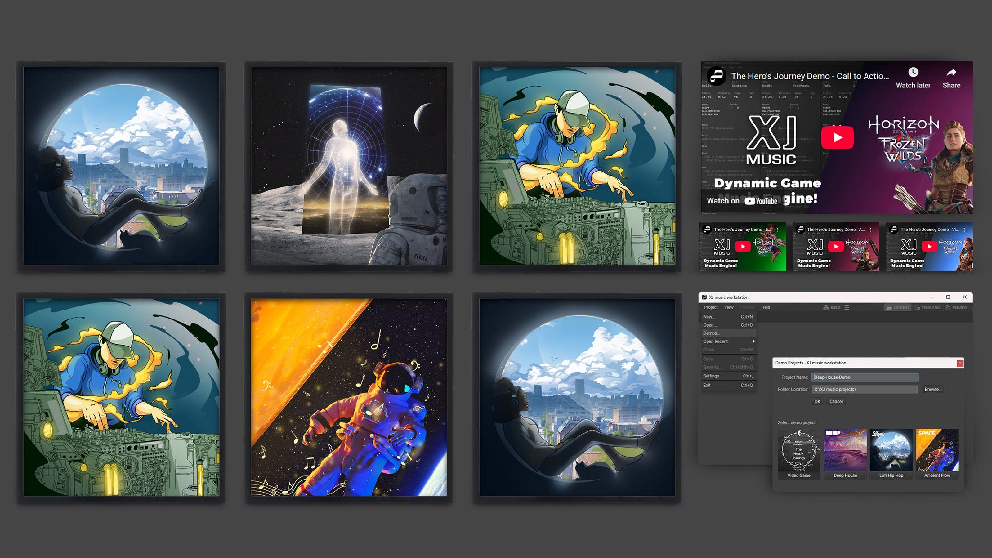 XJ music Demos + Artwork