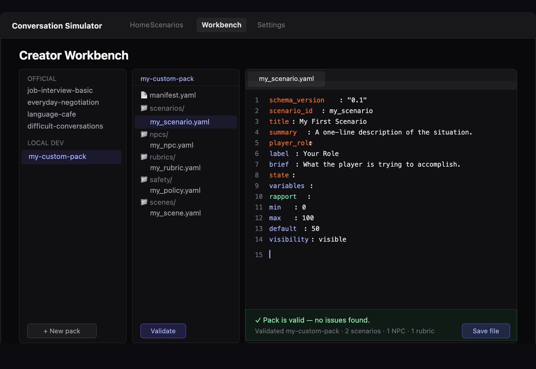 Conversation Simulator Open Source